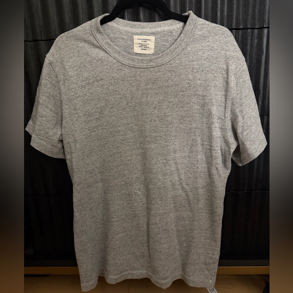 Buck Mason Heather Gray Short Sleeve Crewneck Tee